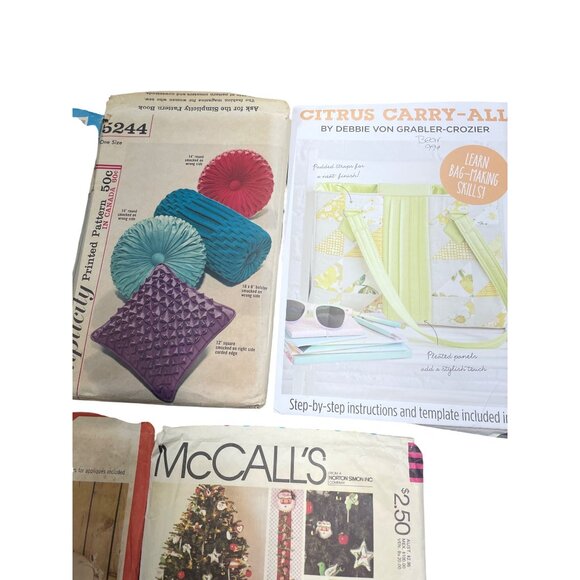 Simplicity & McCalls Vintage Sewing Patterns Bundle Craft & Home Decor - Picture 3 of 5